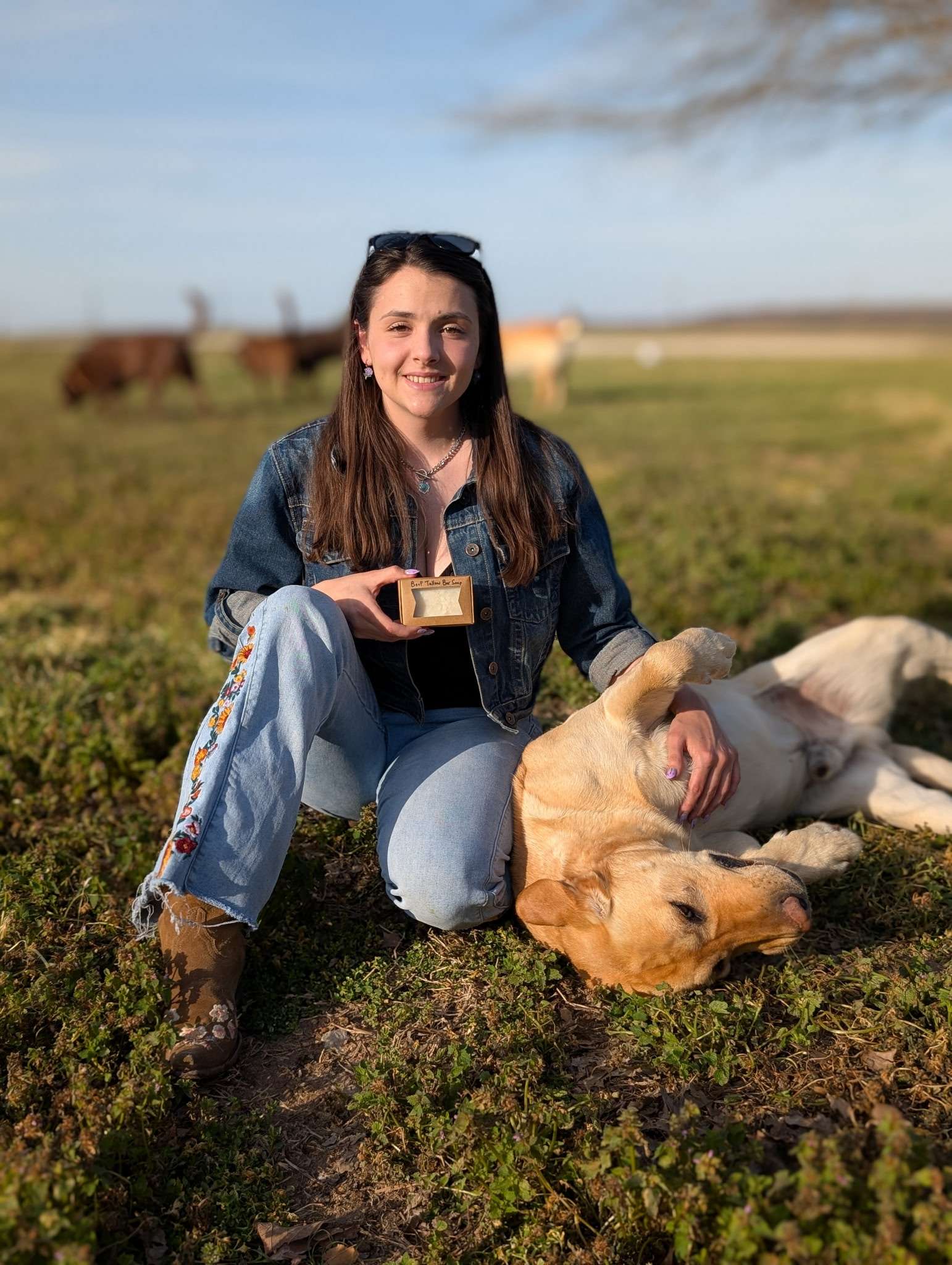 Feather & Fur — handmade soap in a pasture